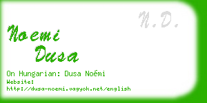 noemi dusa business card