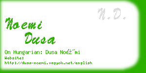 noemi dusa business card